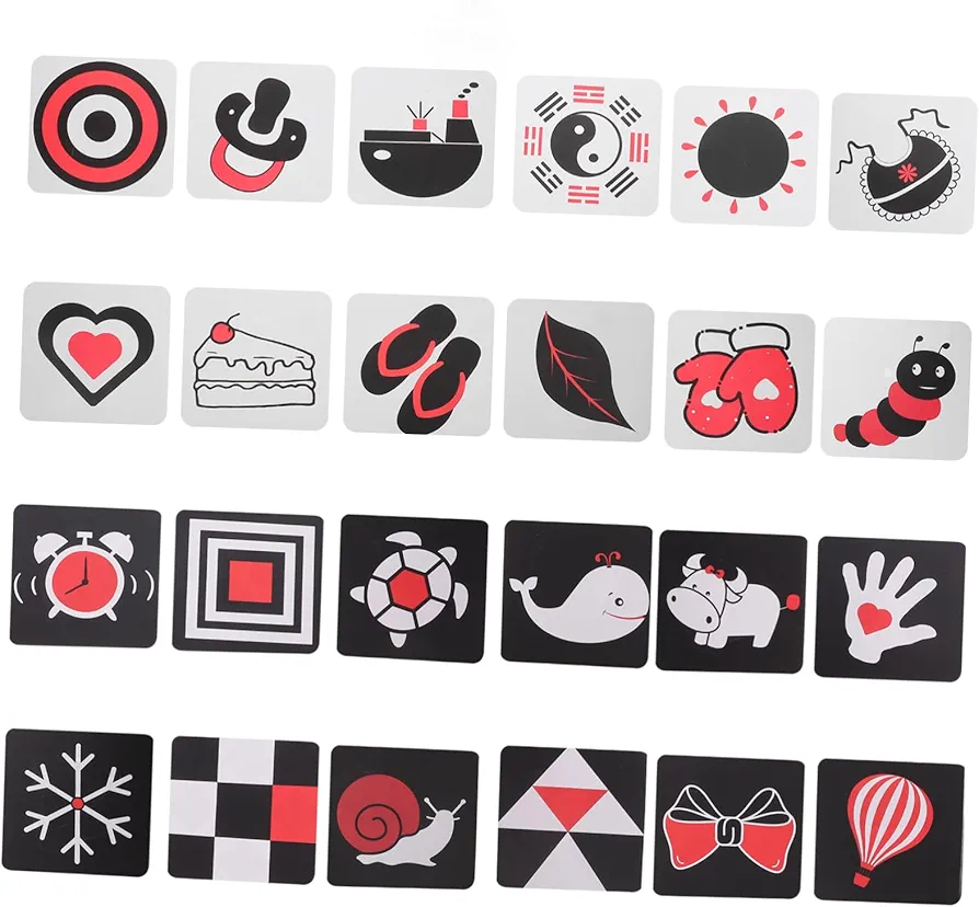 20pcs Early Education Cards Toys for Infants Flashcards for Babies Sensory Toys Toy Cards for Newborns Toys Learning Cards for Newborns Newborn Cards Learning Toys