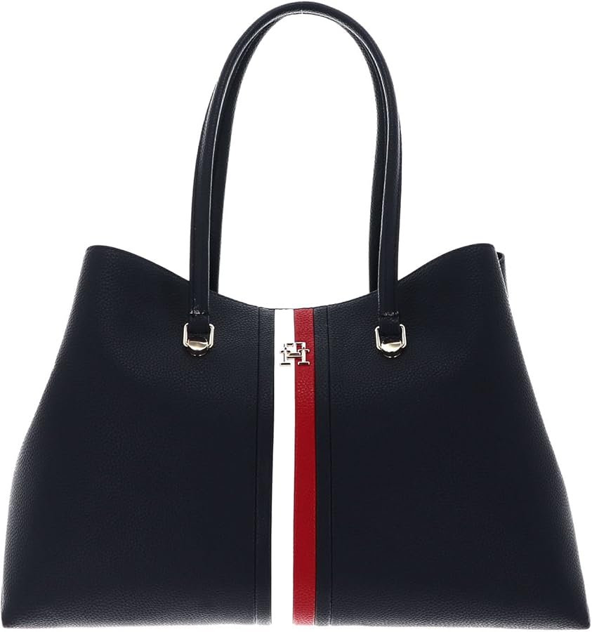 Tommy Hilfiger Blue Polyurethane Handbag