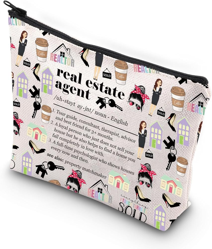 Real Estate Agent Tote Bag Realtor Appreciation Gift Thank You Gifts for Realtor Real Estate Agent Shoulder Bag