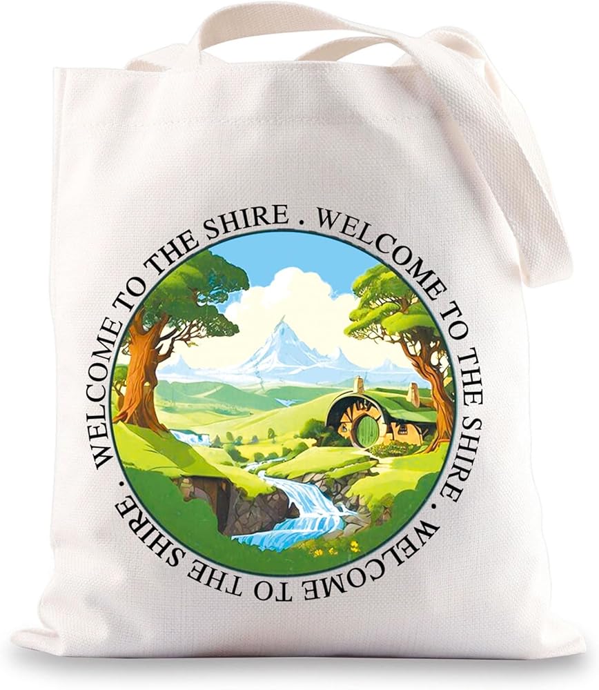 The Shire Tote Bag Rings Movie Inspired Gifts Welcome To The Shire Gifts Middle Earth Gifts The Shire Merchandise