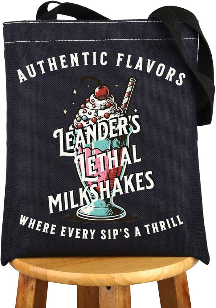 Dark Romance Tote Bag Authentic Flavors Leander's Lethal Milkshakes Gifts Morally Grey Bookish Merch