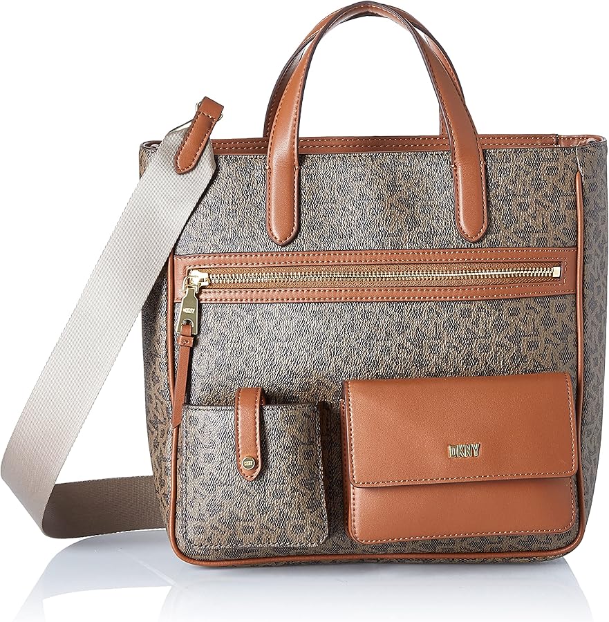 DKNY Zyon Lg Tote, Mocha/Caramel