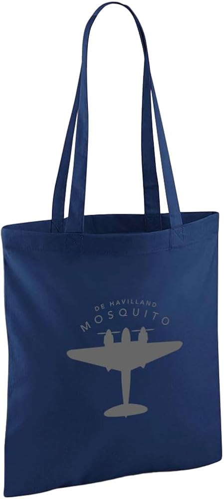 D Design Invent Print! De Havilland Mosquito Gift Shopping Bag WWII Aircraft Gift Keepsake For Men and Women 42cm x 38cm