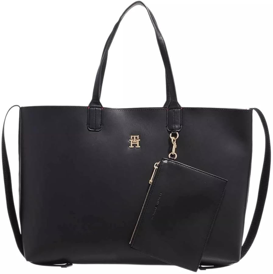Tommy Hilfiger Black Polyurethane Handbag