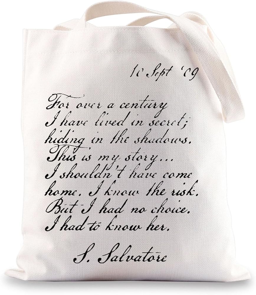 Stefan Salvatore Tote Bag Stefan Salvatore Gift Stefan Salvatore Diary Gifts TVD Tote Bag TVD Merch