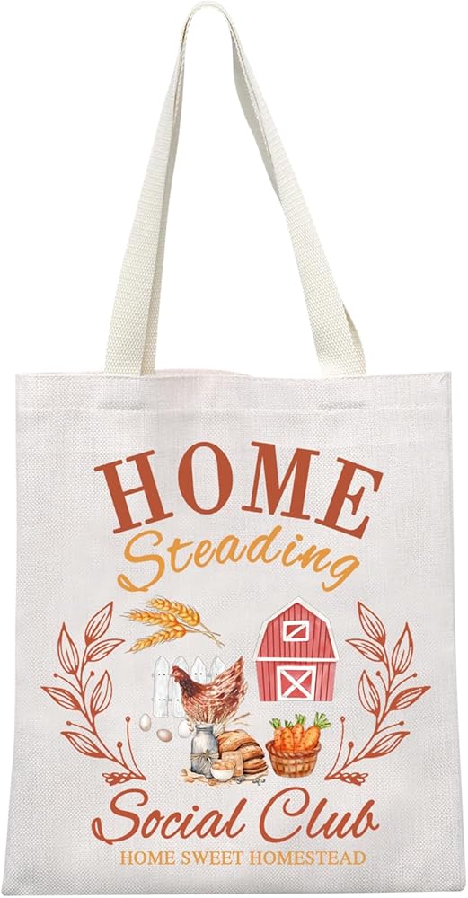 Homestead Social Club Gift Home Sweet Homestead Tote Bag Homesteader Gift Homestead Mom Bag for Homesteading