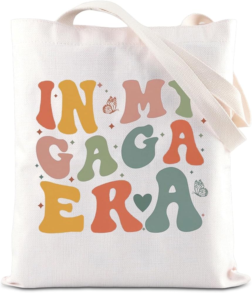 TSOTMO Gaga Tote Bag In My Gaga Era Shoulder Bag Mothers Day Gift Grandma Gift Gaga Life Gift Gaga To Be Gift