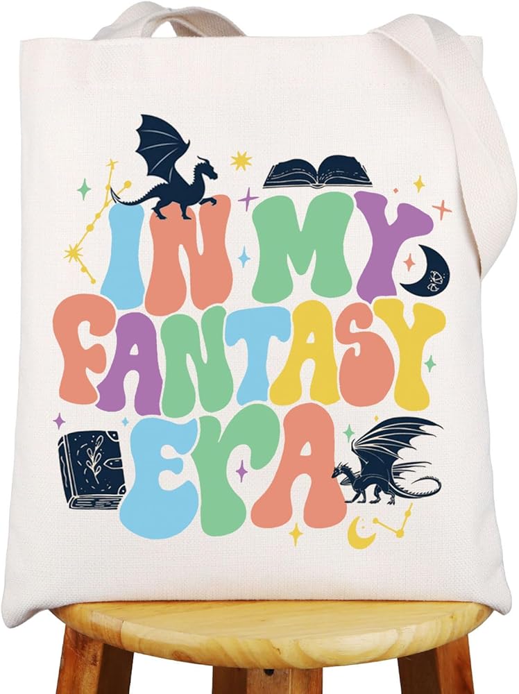 Fantasy Book Lover Tote Bag Fantasy Reader Gifts In My Fantasy Era Fantasy Reader Shoulder Bag
