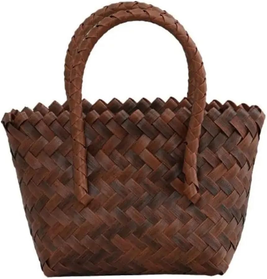 Women Woven Large Capacity Shoulder Bags Crochet Bag Knitting Handbags Female Shopping Tote Bags