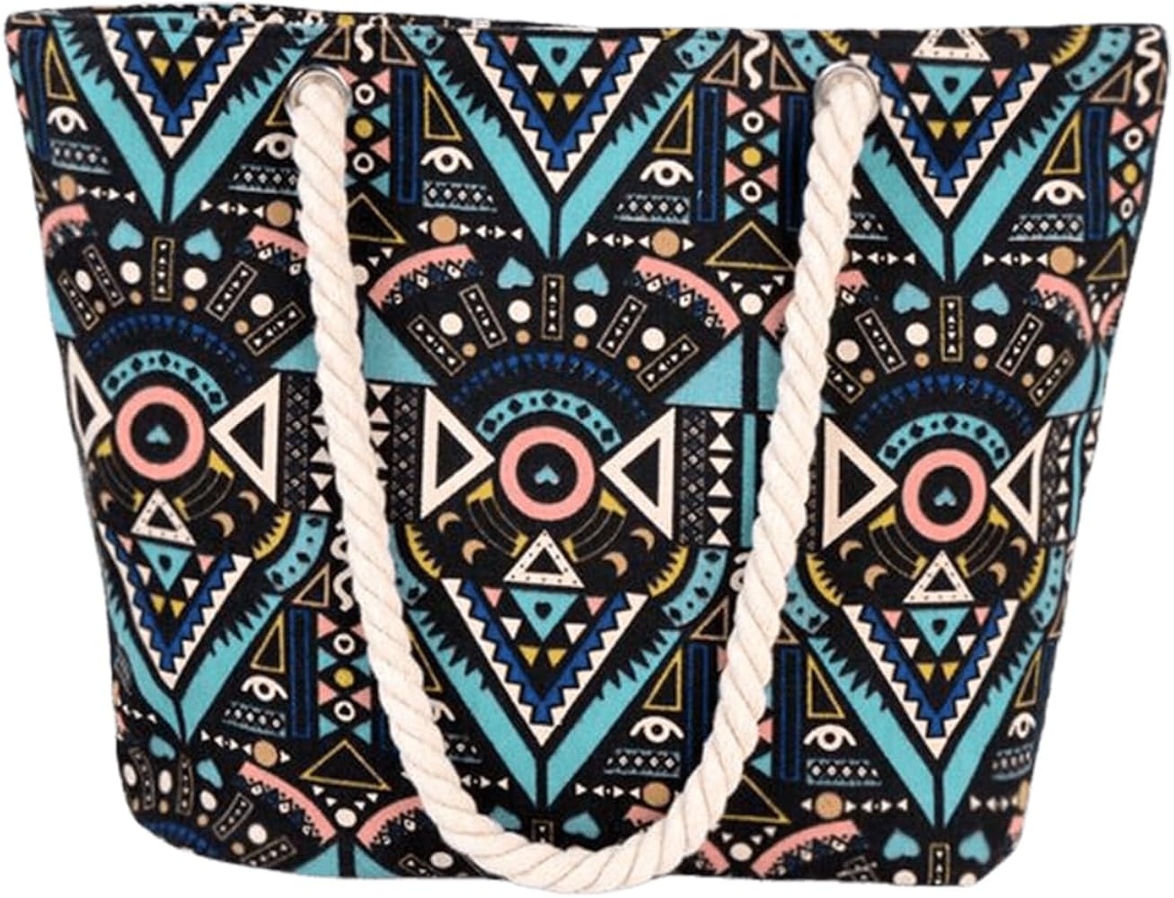 Tote Bag with Zipper Large Capacity Multifunctional Shoulder Bags Casual Handbags for Daily Use Shopping Work College