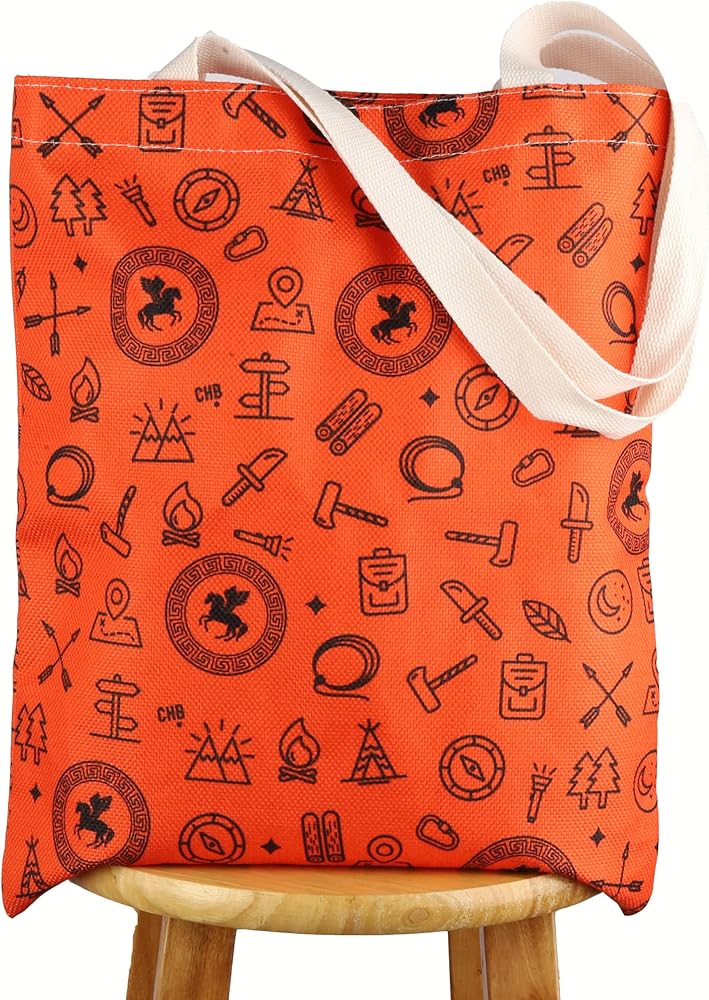 Camp Half Blood Tote Bag Cabin 3 Poseidon Gifts Camp Half Blood Merchandise Percy Book Inspired Shoulder Bag