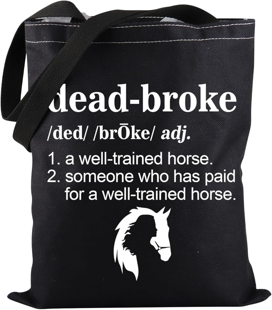 Farm Girl Horse Trainer Tote Bag Horse Riding Tote Bag Horse Owner Gift Horses Lover Gift