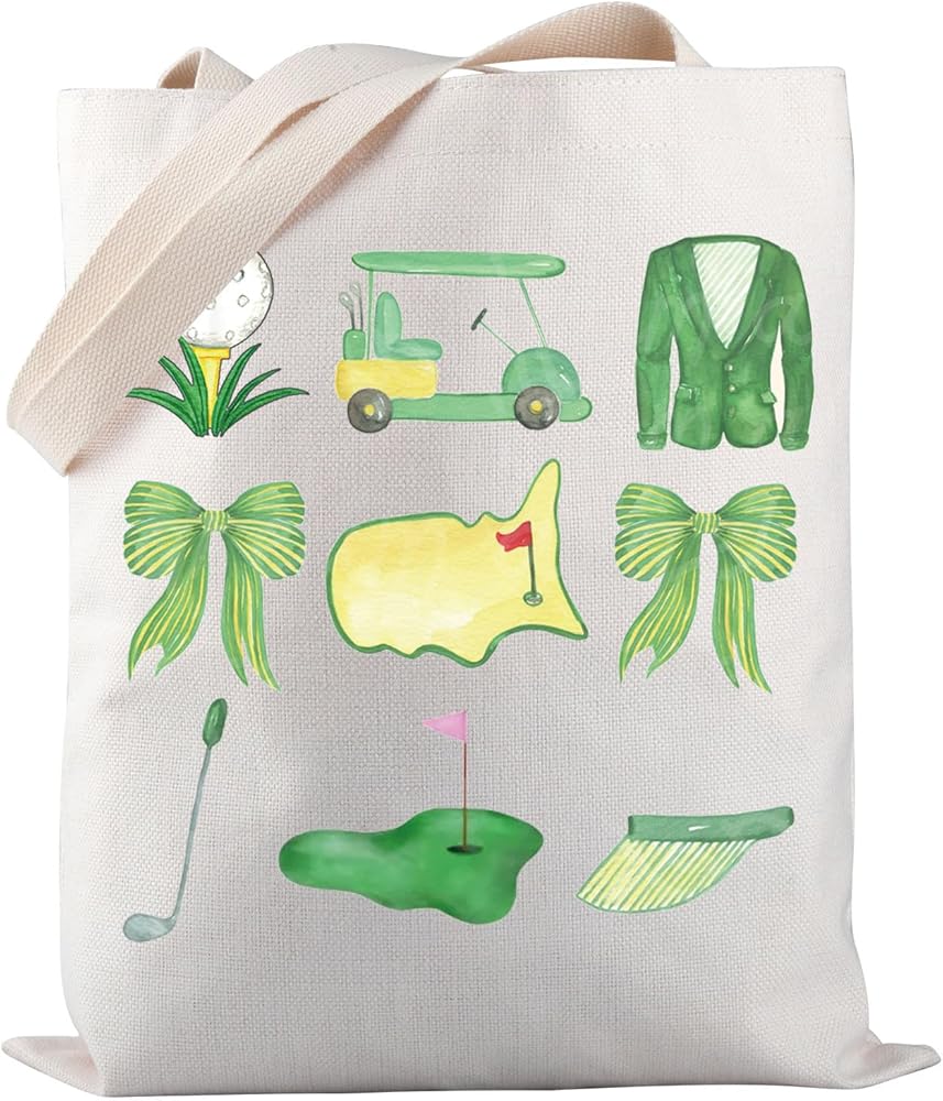 Golfer Tote Bag Golf Player Tote Bag Golf Season Gift Golf Lover Gift Golf Player Cosmetic Bag
