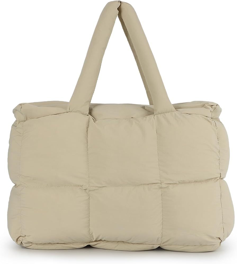 Women's Large Lightweight Padded Tote Bag for Travel, Gym, Shopping and Work