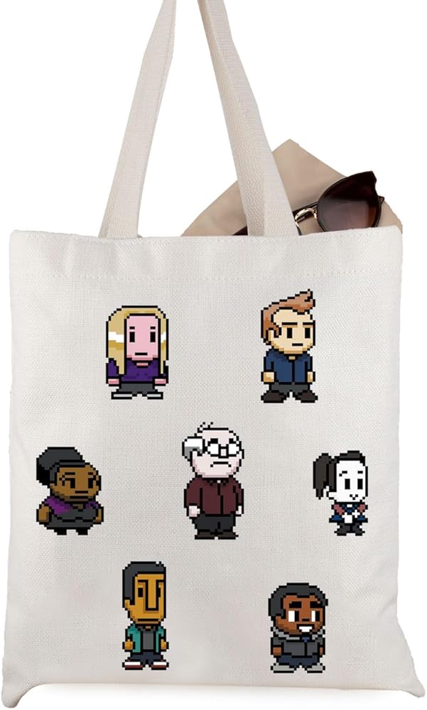 Community TV Show Inspired Gift 8 Bit Greendale College Cult Pop Culture Geeky Canvas Tote Bag