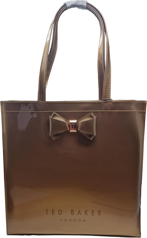 Ted Baker Alacon Plain Bow Icon Large Shopper Tote bag in Rose Gold, Rose Gold, Large