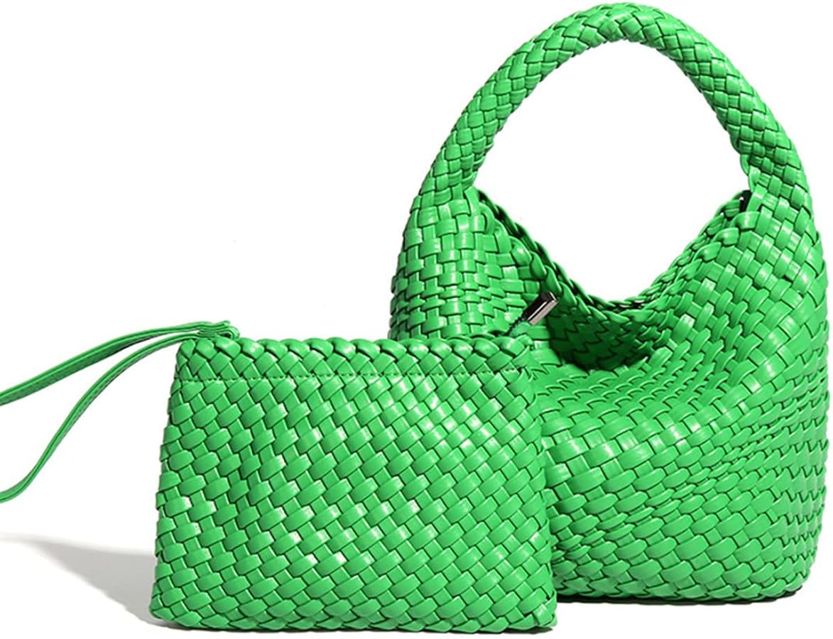 Vintage Handmade Fashion Woven Bag Shopper Bag Travel Handbags and Purses Women Tote Bag Summer Beach Large Capacity Shoulder Bags