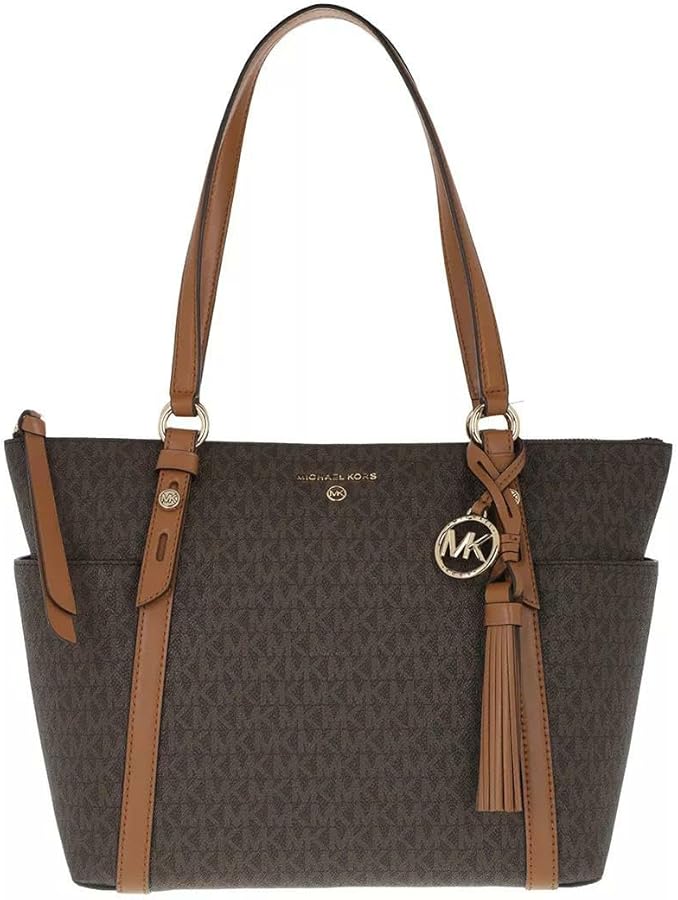 Michael Kors Women's MD TZ Tote Evening Bag, Braun, One Size, Braun, One Size, Braun, One Size