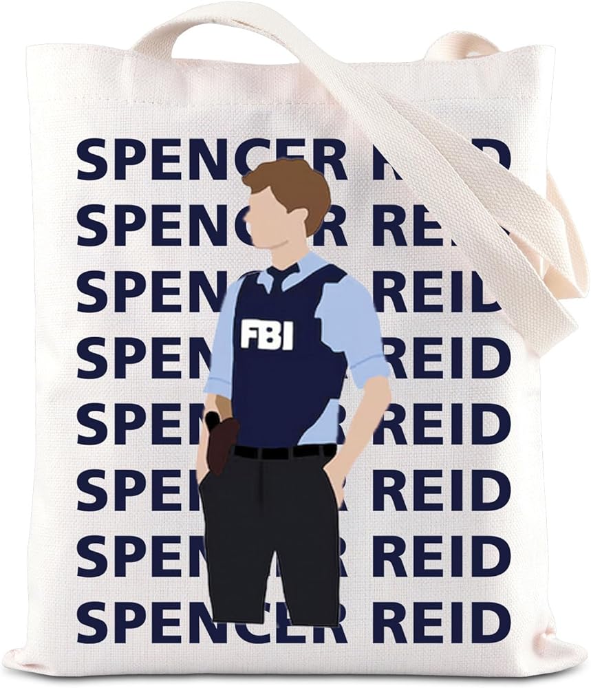 Criminal TV Show Merchandise Tote Bag Criminal TV Series Gift FBI Quote Gift True Crime Fans Gift Spencer Reid Lovers Canvas Bag