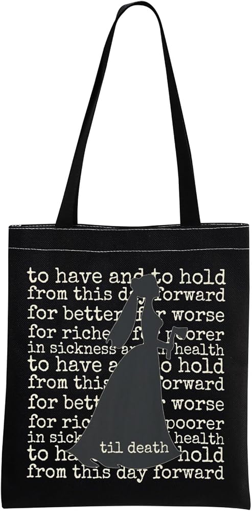 Hatchaway Haunted Movie Tote Bag Spooky Season Gift Til Death Shoulder Bag Magic Castle Lover Gift
