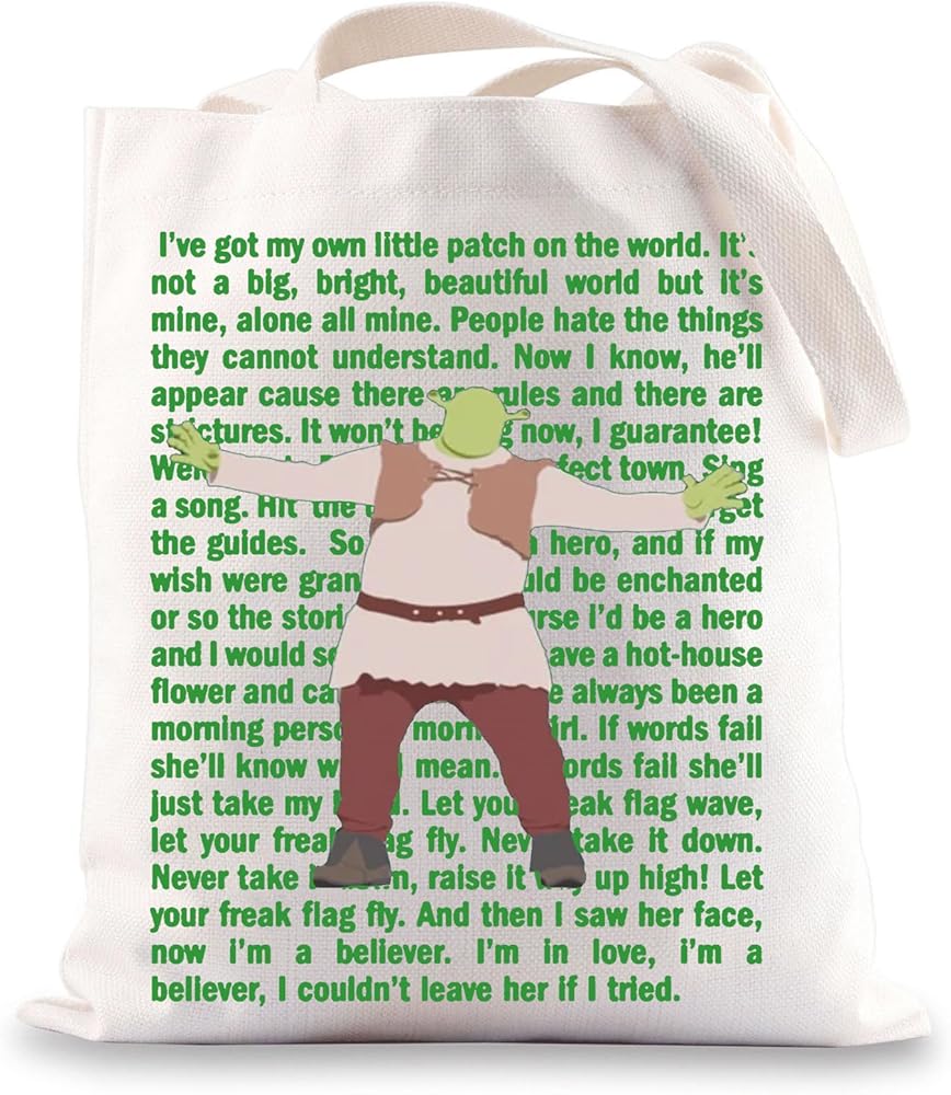 BWWKTOP Monster Musical Tote Bag Monster And Donkey Fans Gifts Broadway Shoulder Bag Monster Theater Merchandise