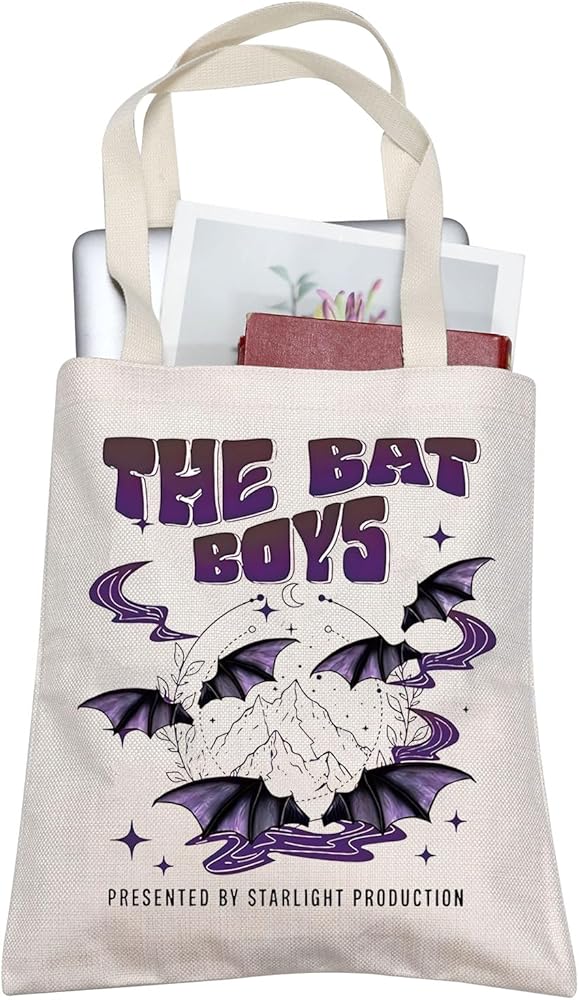 AKTAP Fantasy Book Lovers Tote Bag Acotar Bat Boys Merch The Bat Boys Tote Bag Acotar Velaris Tote Bag Bat Bookish Gift Bat Boys Acotar Shopping Bag