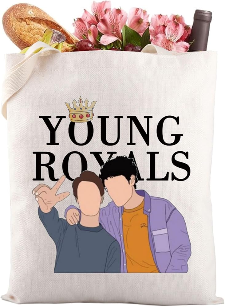 LEVLO Y-Royals Tote Bag TV Show Fan Gift All The People are Fake Simonn and Wilhelmm Shopping Bag