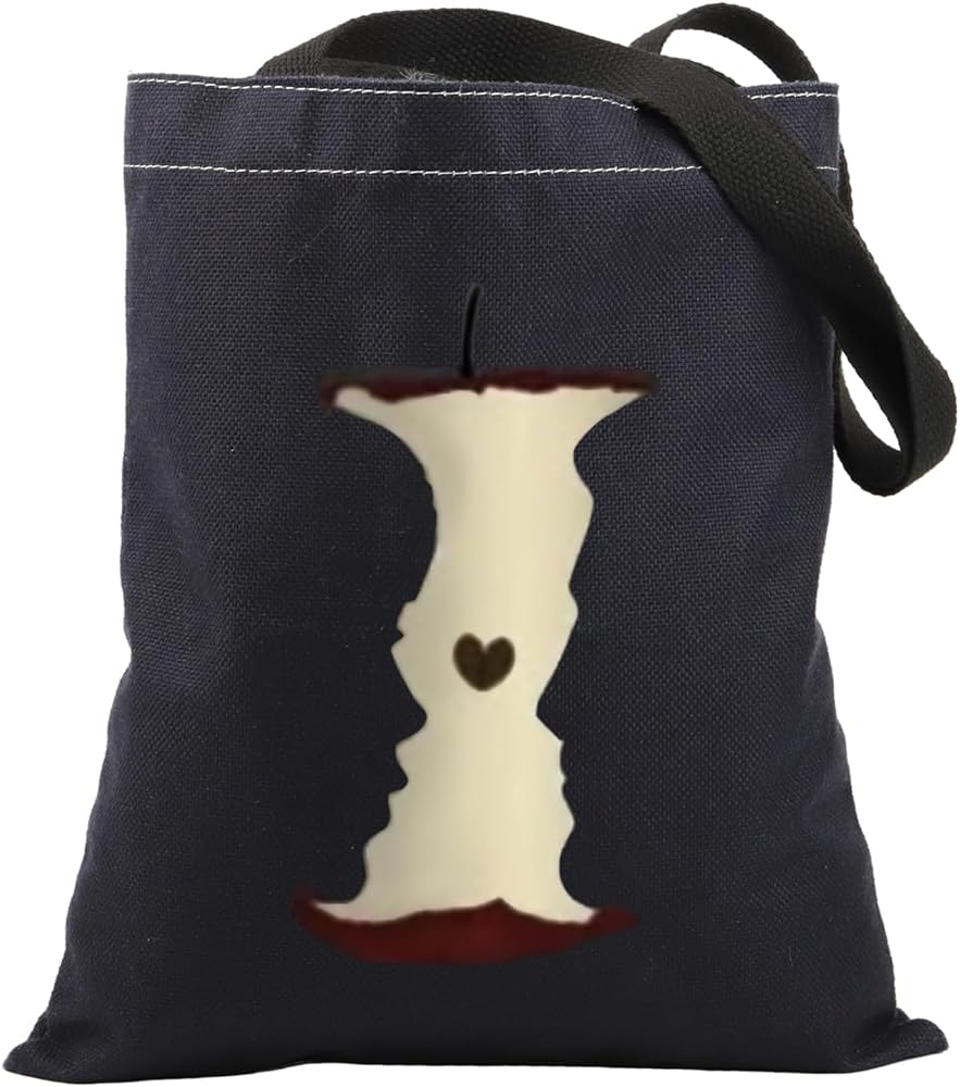 ENSIANTH Cartoon Movie Inspired Tote Bag Snow White Fairy Tales Lover Gift Cartoon Movie Fans Gifts Poison Apple Canvas Tote Bag