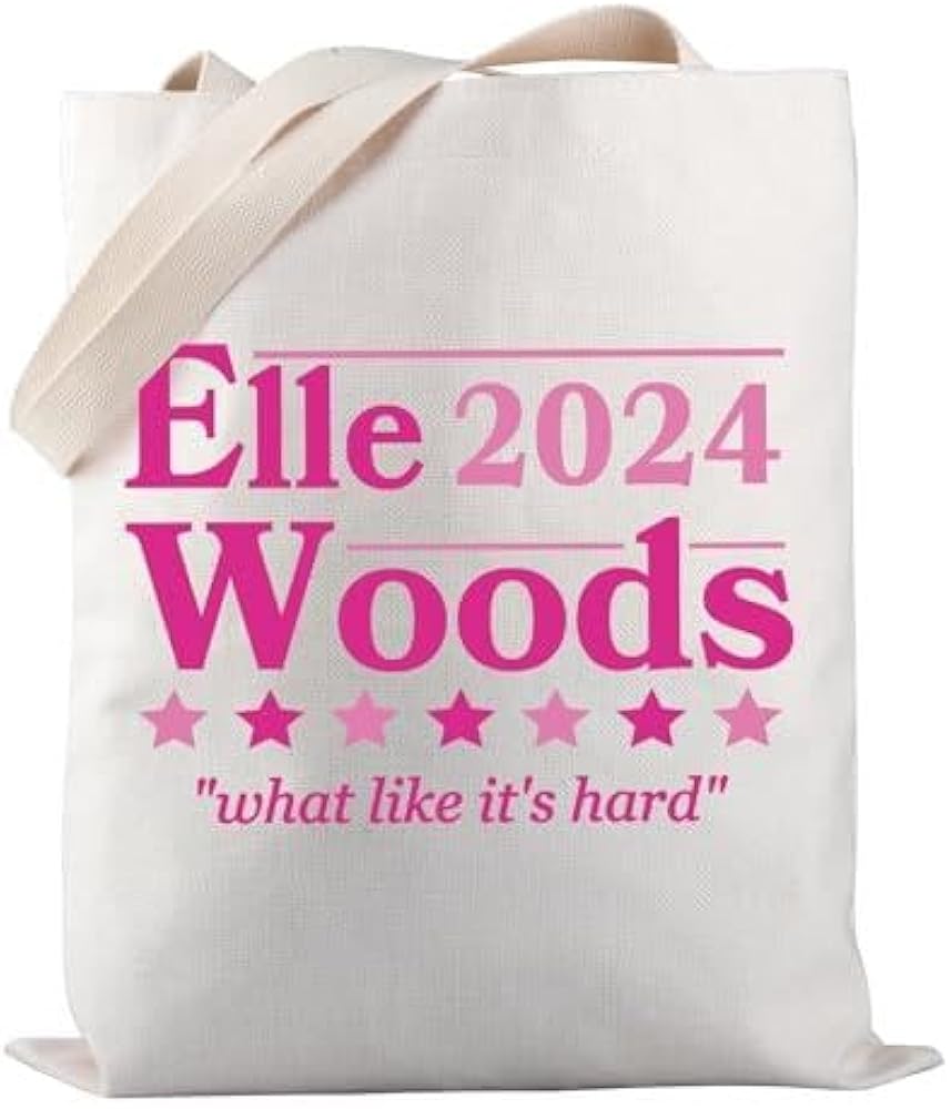 Attorney Tote Bag Elle Woods 2024 What Like It's Hard Tote Bag Lawyer Tote Bag Lawyer Graduation Gift