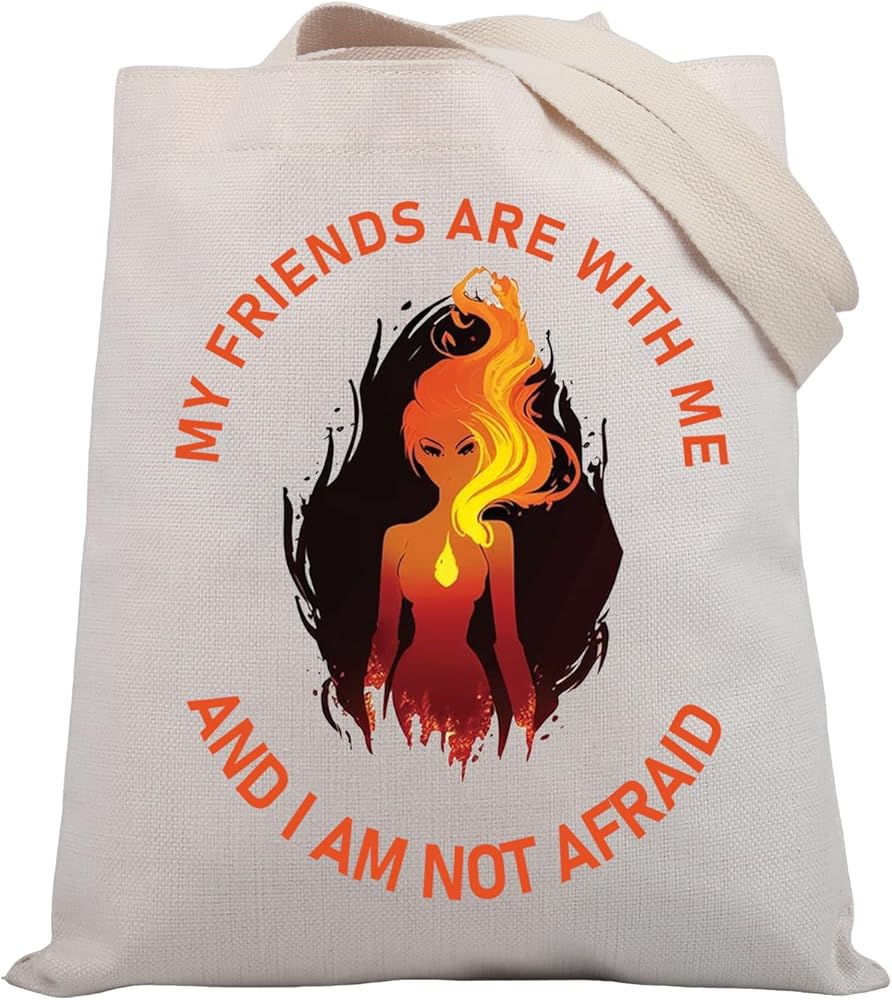 PLITI Crescent City Gifts My Friends Are With Me And I Am Not Afraid BFF Tote Bag House Of Earth And Blood Inspired Gift