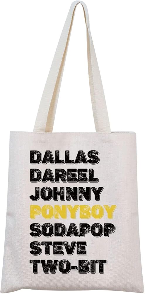 80s Movie Inspired Gift Outsiders Broadway Musical Tote Bag Outsiders Fans Gift Stay-Gold Gift For Her