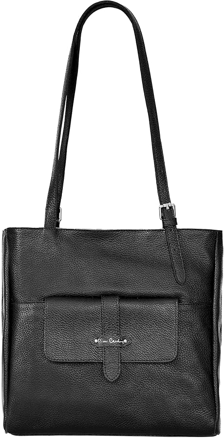 Pierre Cardin Woman's Bag, Genuine Leather, Large, Shopper, Made in Italy, Shoulder Bag, Multifunction, Elegant, Women's Bag, Shopper, Shoulder Bag, Multi-Function, Women's Handbags, Shopper, Shoulder