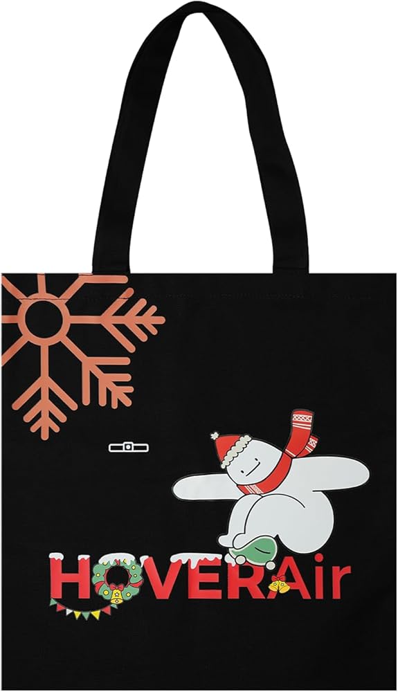 Black Tote Bag for Women, Lightweight and Portable Casual Shoulder Canvas Tote Bag for Laptop and Pad, Reusable Grocery Cloth Bag Suitable for Shopping, Work, Travel