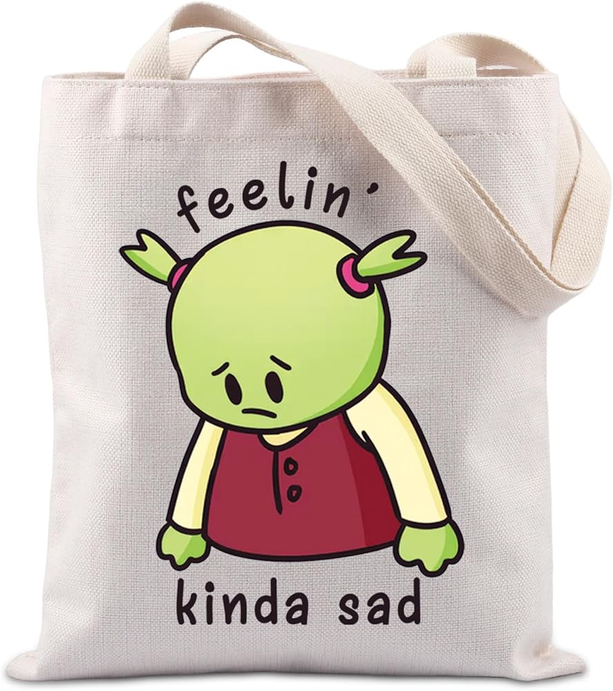 Feelin Kinda Sad Feelin Kinda Mad Tote Bag Cartoon Movie Lover Gift Cartoon Fans Gift For Women