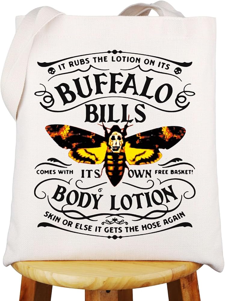 WZMPA Hannibal Tote Bag Hannibal Lecter Fans Gift It Rubs The Lotion On Its Comes With It’s Own Free Basket Shoulder Bag