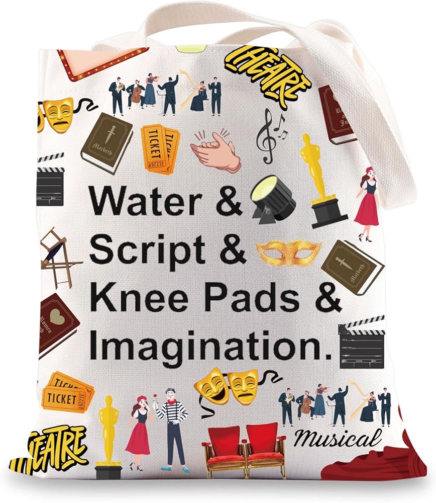 Rehearsal Tote Bag Musical Drama Actor Actress Gift Theatre Rehearsal Bag Theatre Life Rehearsal Gift