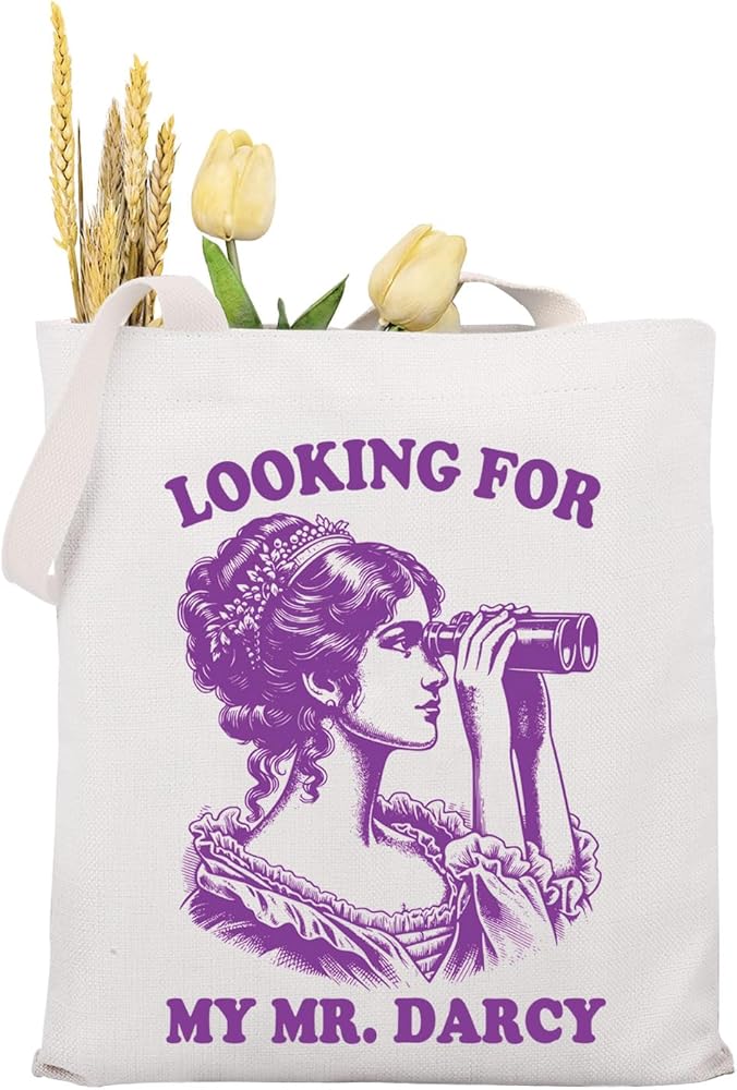 KUIYAI Vintage Retro Literary Tote Bag For Book Lover, Bookish Merchandise, Booknerd Gift, Reading Lover Gift
