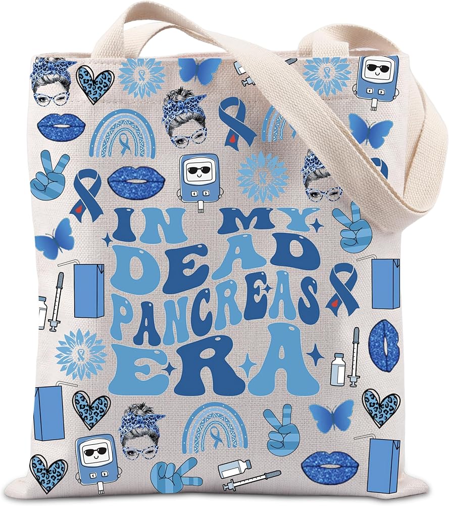 Diabetic Gift Diabetes Awareness Diabetes Warrior Gift In My Dead Pancreas Era Tote Bag