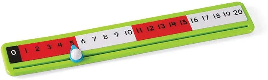 hand2mind Number Path Rekenrek, Number Lines for Students, Abacus for Kids Math, Math Manipulatives Kindergarten, Counting Rack for Kids, Counters for Kids Math, Kids Educational Toys (Set of 6)