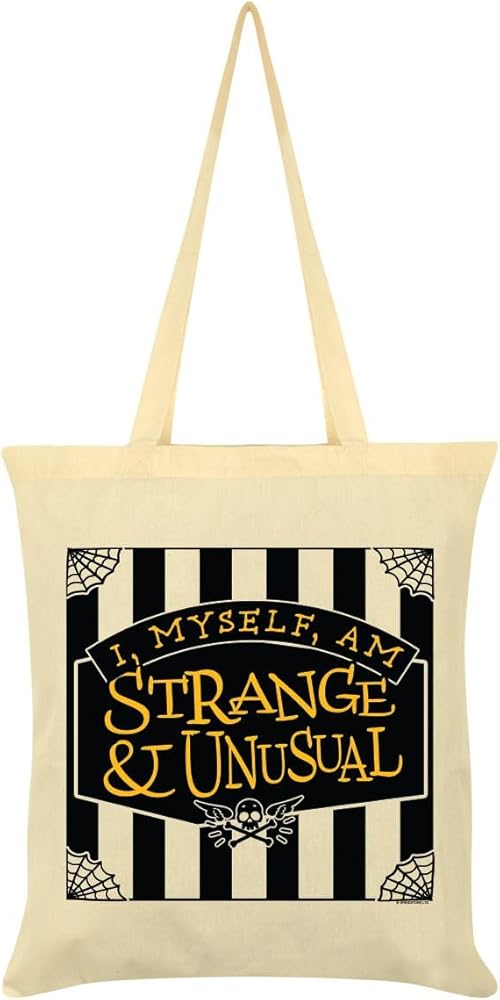 Grindstore I, Myself, Am Strange & Unusual Tote Bag (One Size) (Cream)