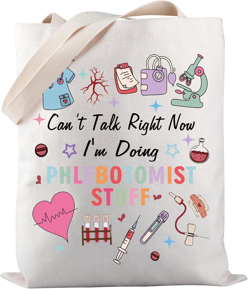Phlebotomist Tote Bag Can’t Talk Right Now I'm Doing Phlebotomist Stuff Tote Bag Phlebotomy Tech Gift
