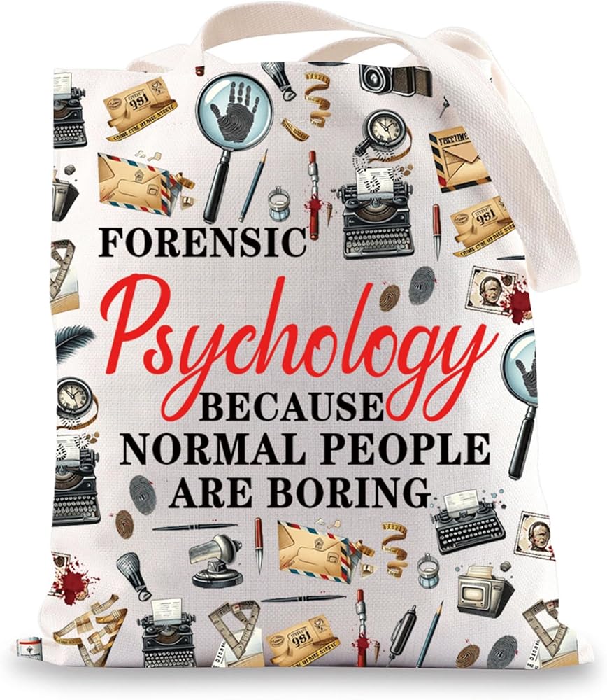 Forensic Psychologist Tote Bag Forensic Psychologist Gifts Because Normal People Are Boring Forensic Psychology Shoulder Bag