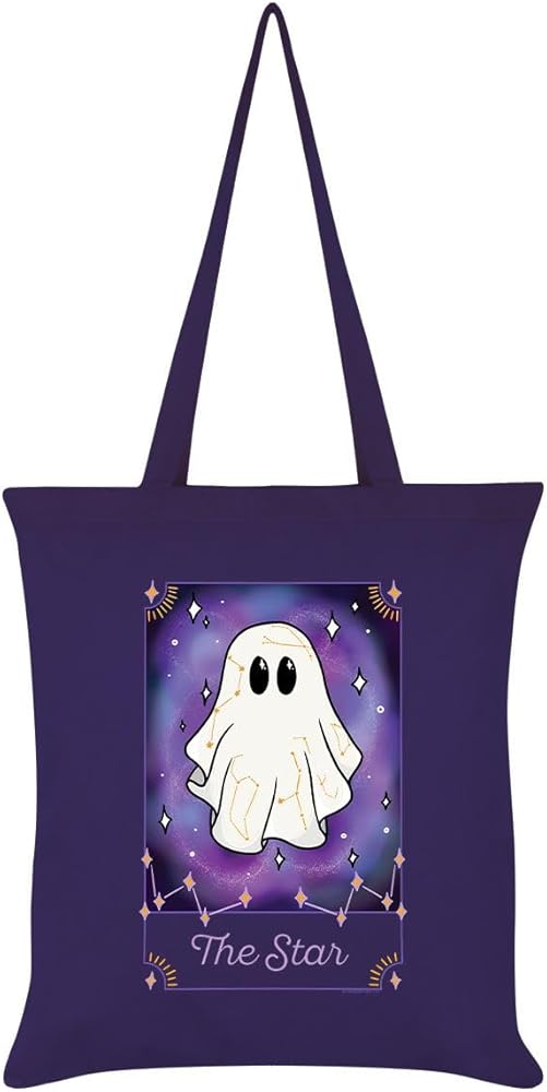 Grindstore Galaxy Ghouls Tarot The Star Tote Bag (42cm x 38cm) (Dark Purple)