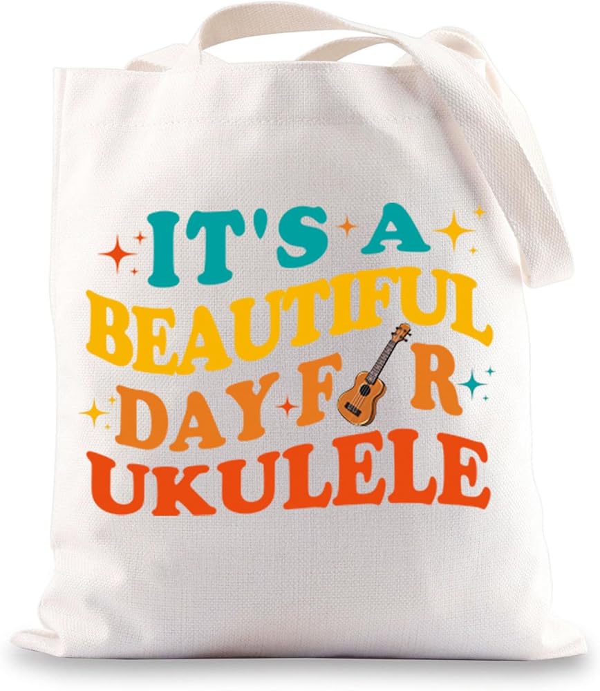 Ukulele Tote Bag Ukulele Lover Gift Ukulele Player Gift Ukulele Musician Gift Ukulele Teacher Gift Uke Shoulder Bag