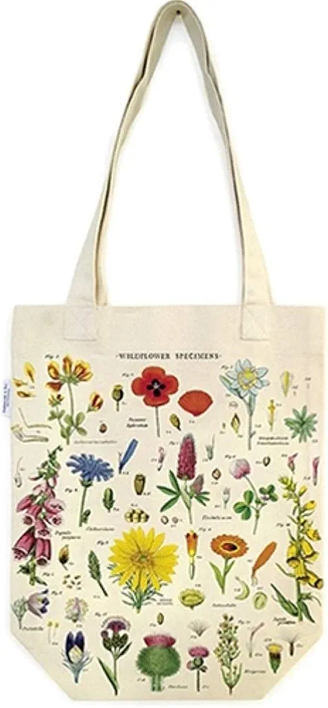 Cavallini Tote Bag- Wildflowers