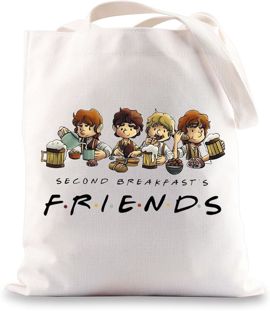 Lord Rings Tote Bag Lord Rings Gift Second Breakfast Club Tote Bag Shire Door Gifts Middle Earth Gifts