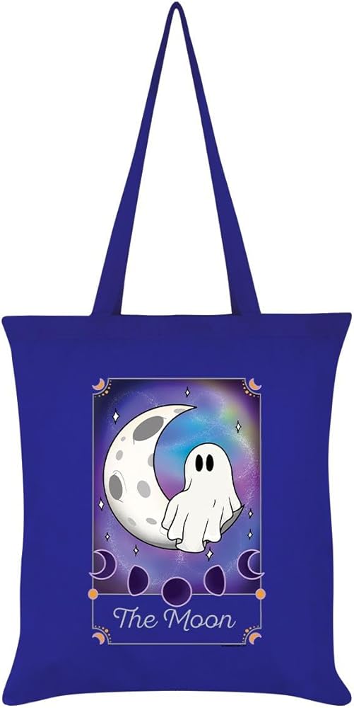 Grindstore Galaxy Ghouls Tarot The Moon Tote Bag (42cm x 38cm) (Royal Blue)
