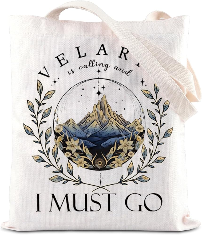 ACOTAR Merch Velaris City of Starlight Inspired Tote Bag Fantasy Bookish Gift Night Court Reader Velaris Handbag