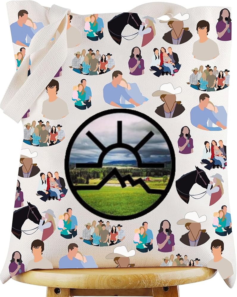 WZMPA Heart Land Ranch Tote Bag Amy & Lou Fans Gift Heart Land TV Show Shopping Handbag Heart Land Merchandise