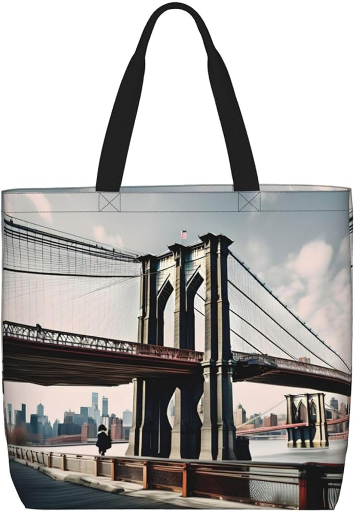 Cartoon Owls Cute Print Tote Bag Zipper Casual Tote'S Handbag Big Capacity Work Bag Shoulder Bag With Pockets